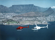 Helicopter ride over Cape Town