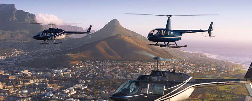 Cape Town from a helicopter