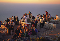 Sunset and drinks on Table Mountain