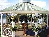 Belvidere Manor Hotel's gazebo is often used for marriages