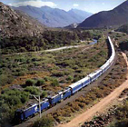 The Blue Train en route from Pretoria to Cape Town