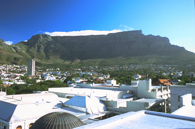 View of Table Mountain from the hotel