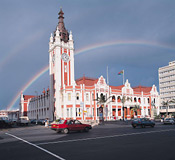 City Hall and Rainbow, East London, South Africa