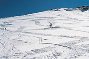 Snow skiing on Ben McDui, Eastern Cape, South Africa