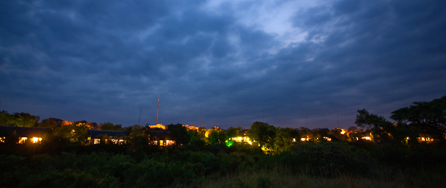 View of Elephant Plains at night