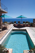 Ezard House outdoor pool overlooking the sea