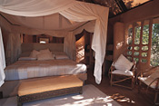 Guest bedroom, Garonga Safari Camp, South Africa