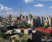 Hillbrow with the 269m J G Strijdom Tower, Johannesburg, South Africa