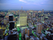 Night view of Johannesburg, South Africa