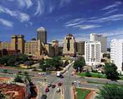 Sandton, a luxurious suburb of Johannesburg, South Africa