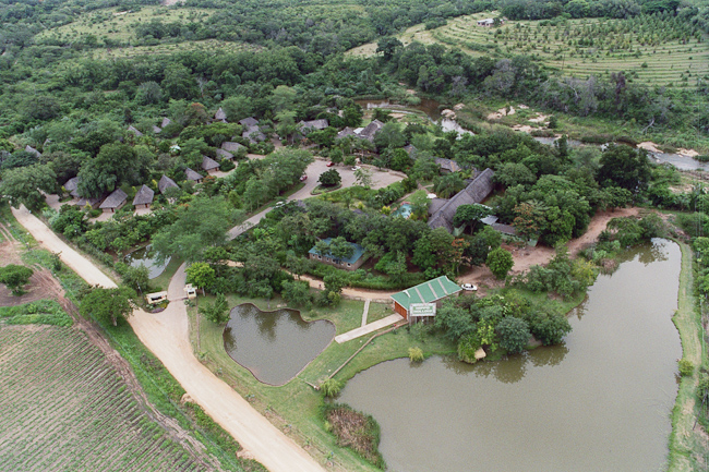 Aerial view over Hippo Hollow