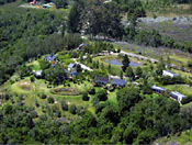 Aerial view of Hog Hollow Country Lodge