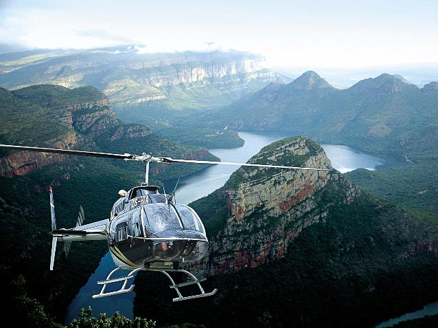 Helicopter flights over Blyde River Canyon