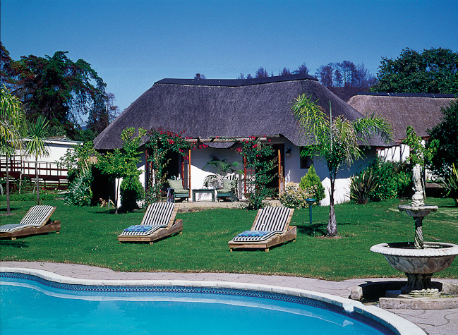 Garden Chalet and pool