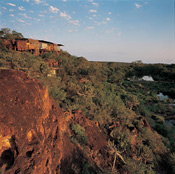 Singita Lebombo lodge, perched on a high cliff