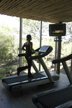 Exercise at Lebombo's health spa