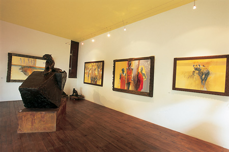 The art gallery at Lebombo Village