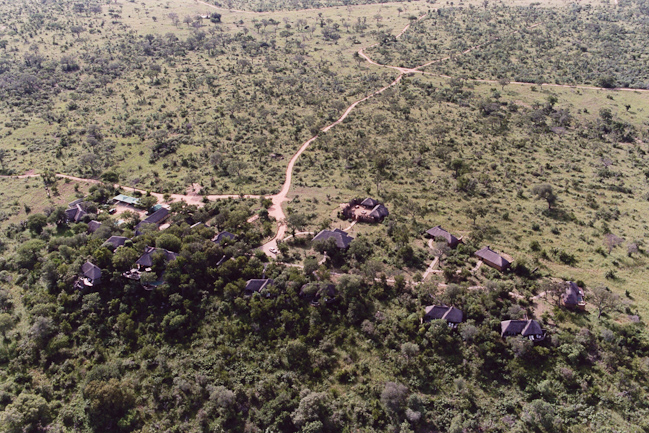 Aerial view of Leopard Hills