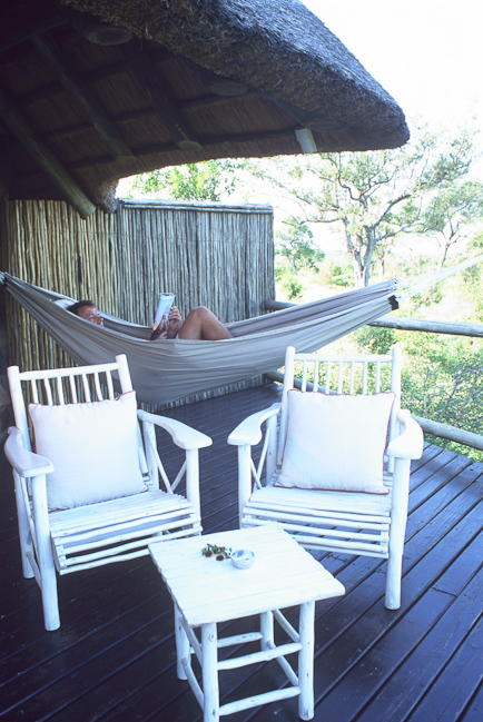 Hammock and private deck