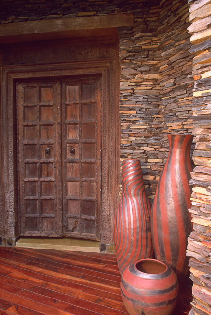 Lounge, bar, dining room entrance door