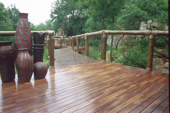 Deck and walkway