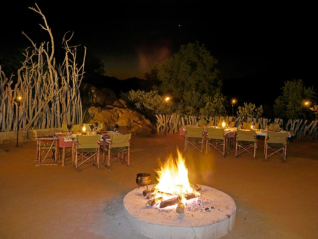 Campfire in the boma