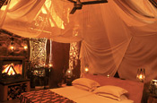 Guest bedroom, Makalali Game Lodge, South Africa