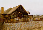 Main lodge and deck at Mateya