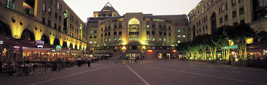 The Michelangelo Hotel overlooking the exclusive Sandton Square in the Johannesburg suburb of Sandown