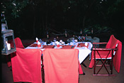 Dinner in the boma, Makanyane Safari Lodge, Madikwe Reserve