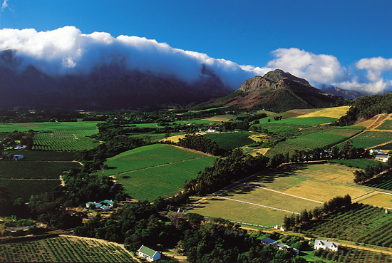 View of the lovely Franschhoek Valley from Mont Rochelle