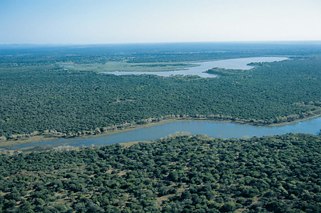 Aerial view of Ndumo