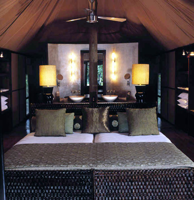 Guest tent interior