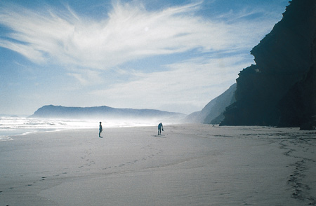 Deserted beach along the Garden Route, South Africa