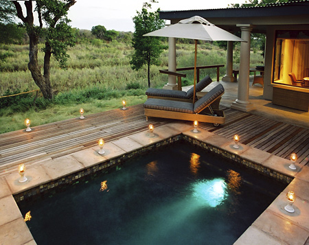 Private heated plunge pools