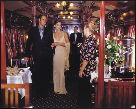 Dining aboard Rovos Rail