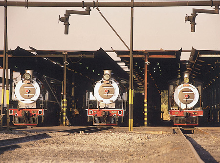 Three Rovos locomotives: Tiffany, Bianca & Brenda
