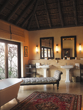 Guest bath, Royal Malewane Lodge and Spa
