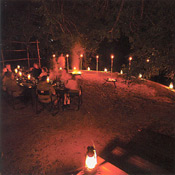 Dinner under the stars in the boma, Royal Malewane Lodge