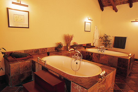 Lobengula Lodge Spa baths, Shamwari Game Reserve
