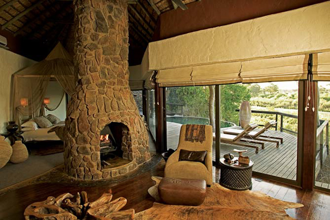 Luxury suite at Singita Boulders Lodge