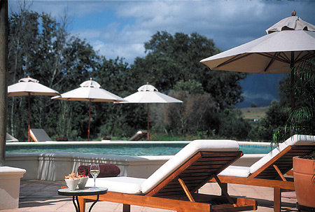 Spier pool and sun deck