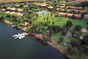 Sun City Cabanas and its private lake