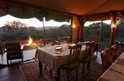 Dining tent – boma view