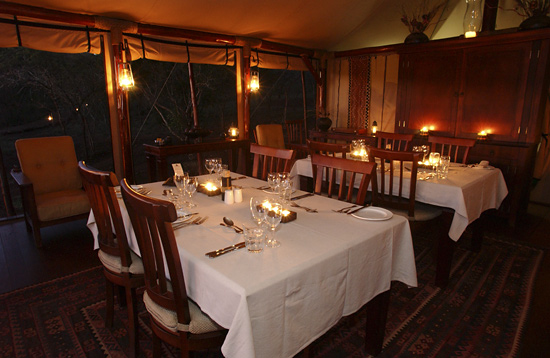 Dinner – Tented camp