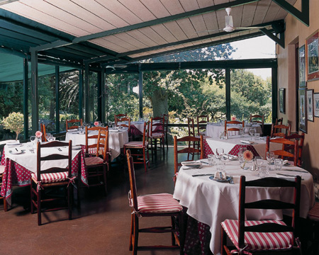 Outside Tables at Constantia Uitsig Restaurant