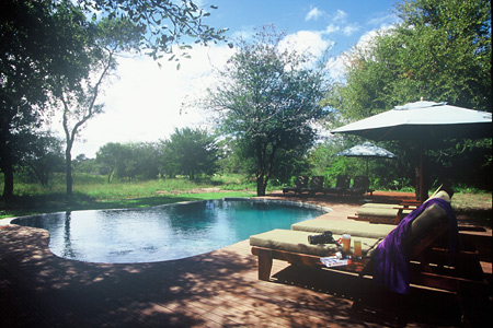Constantia Uitsig's lovely swimming pool and deck