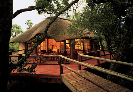 Safari Lodge is a romantic, tree-house-style setup