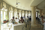 The Loggia offers spectacular views with excellent service