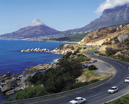 The magnificent coastal road between Camps Bay and Hout Bay, Cape Peninsula